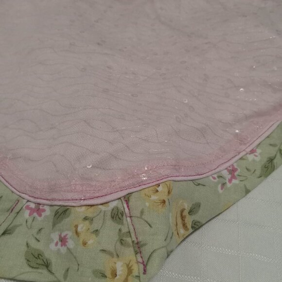 Chic hand made reversible pink sequined tulle tank top - Picture 2 of 6